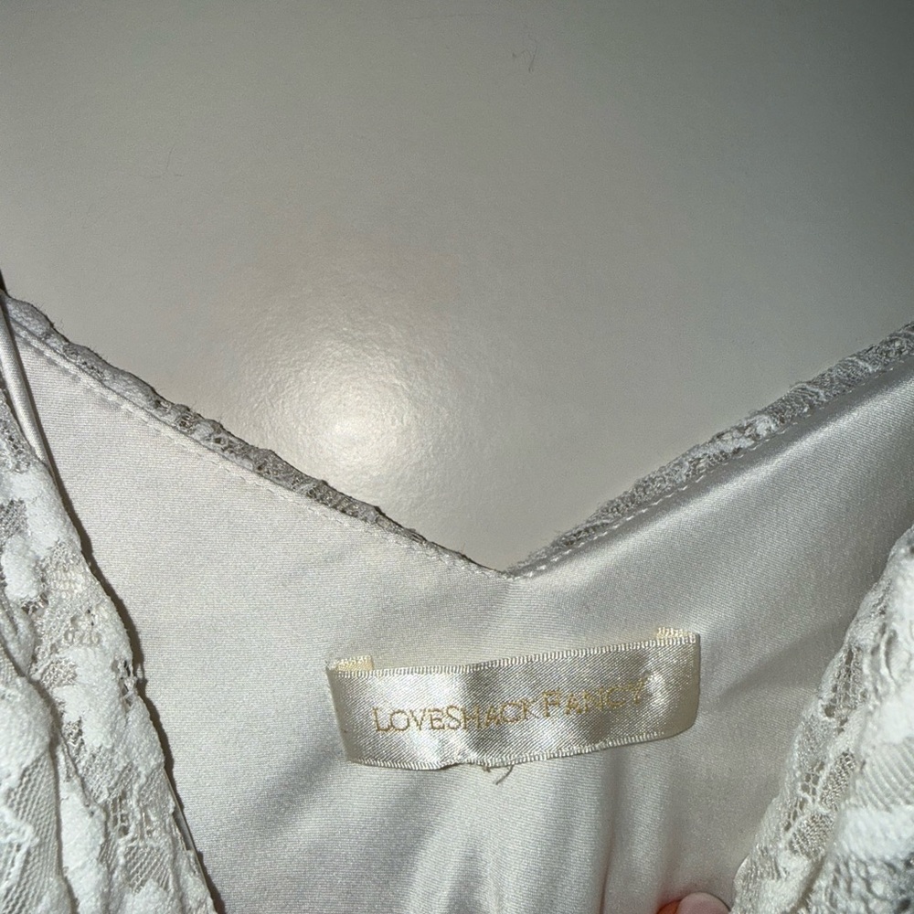 LoveShackFancy Sobine lace Mini Dress size 2 - Picture 5 of 13